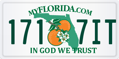 FL license plate 1717IT