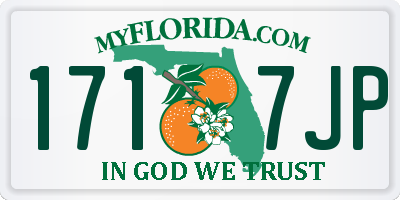 FL license plate 1717JP