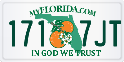 FL license plate 1717JT