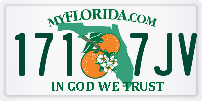 FL license plate 1717JV