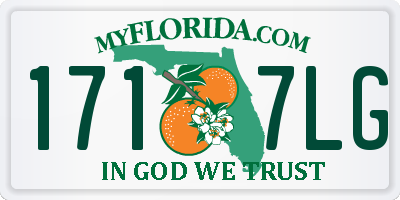 FL license plate 1717LG