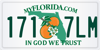 FL license plate 1717LM