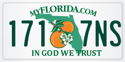 FL license plate 1717NS