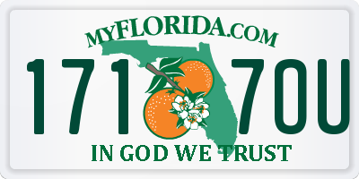FL license plate 1717OU