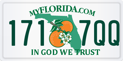 FL license plate 1717QQ