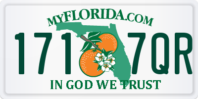FL license plate 1717QR