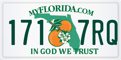 FL license plate 1717RQ
