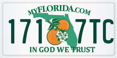 FL license plate 1717TC
