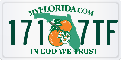 FL license plate 1717TF