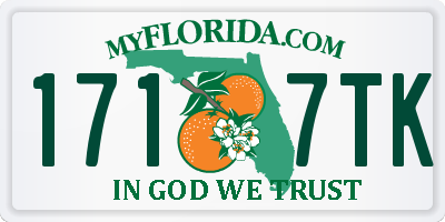 FL license plate 1717TK