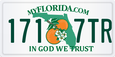 FL license plate 1717TR