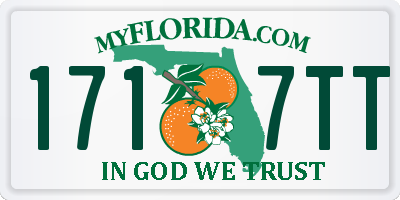 FL license plate 1717TT