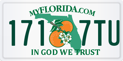 FL license plate 1717TU