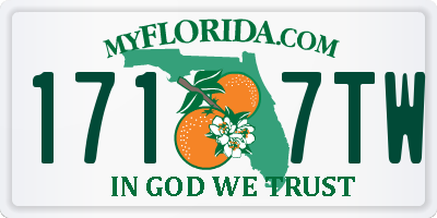 FL license plate 1717TW