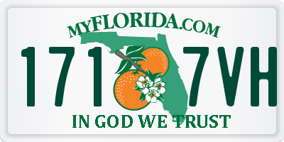 FL license plate 1717VH
