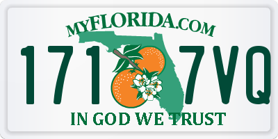 FL license plate 1717VQ