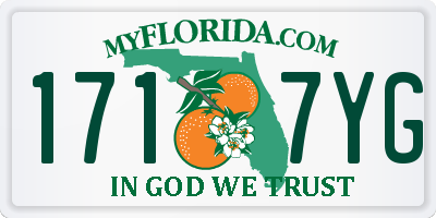 FL license plate 1717YG