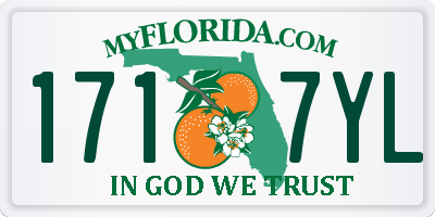 FL license plate 1717YL