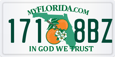 FL license plate 1718BZ