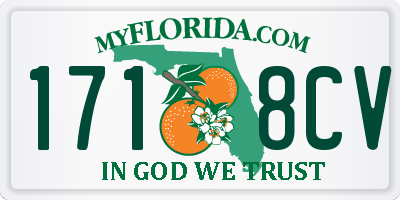 FL license plate 1718CV