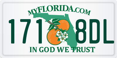 FL license plate 1718DL
