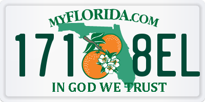 FL license plate 1718EL