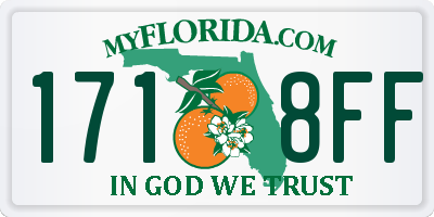 FL license plate 1718FF