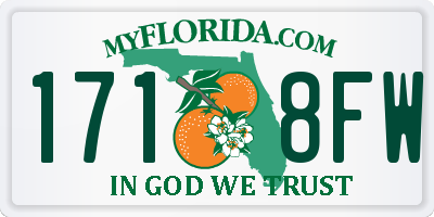 FL license plate 1718FW