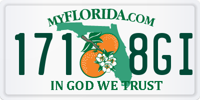 FL license plate 1718GI