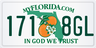FL license plate 1718GL