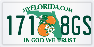 FL license plate 1718GS