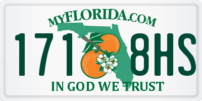FL license plate 1718HS