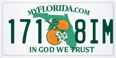 FL license plate 1718IM