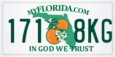 FL license plate 1718KG