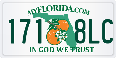 FL license plate 1718LC