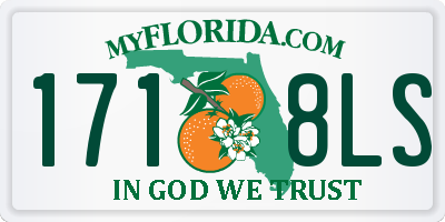 FL license plate 1718LS