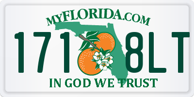 FL license plate 1718LT