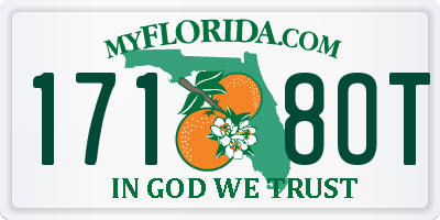 FL license plate 1718OT