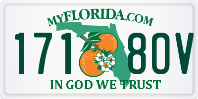FL license plate 1718OV