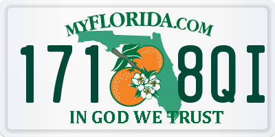 FL license plate 1718QI