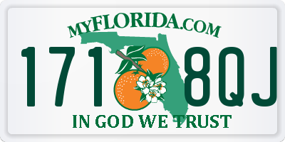 FL license plate 1718QJ