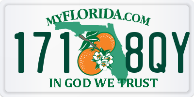 FL license plate 1718QY