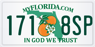 FL license plate 1718SP