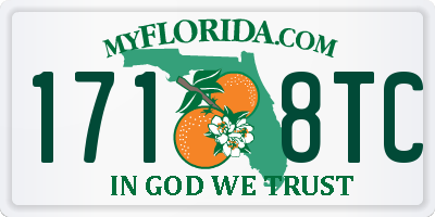 FL license plate 1718TC