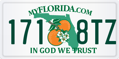 FL license plate 1718TZ