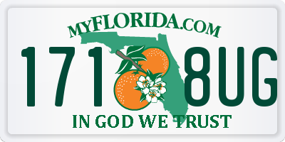 FL license plate 1718UG