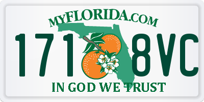 FL license plate 1718VC
