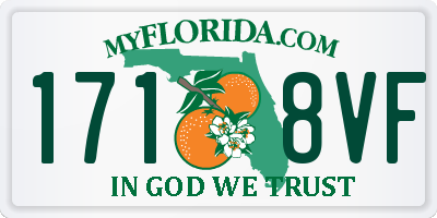 FL license plate 1718VF