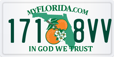 FL license plate 1718VV