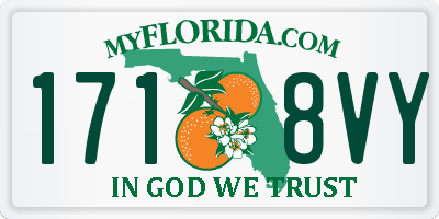 FL license plate 1718VY